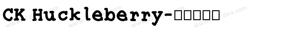 CK Huckleberry字体转换